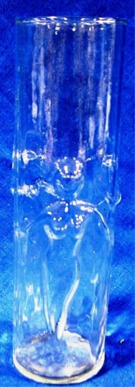 7558 - Nude Glass Vase - 9" Tall
