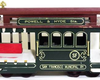 4143 - Model San Francisco trolley, 5.5x9x3.5
