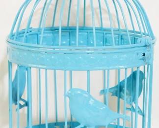 4085 - Metal decor bird cage, 13.5" tall
