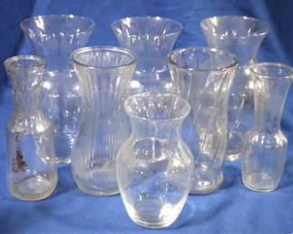7320 - Lot of Assorted Glass Vases
