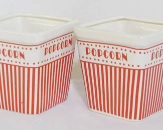 4183 - 2 Popcorn vessels, 4.5 x 4 x 4
