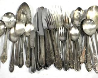 7510 - Lot of Assorted Silver Plated Silverware
