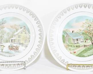 4156 - 2 Decorative 8" plates
