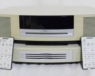 4195 - Bose Wave music system w/ remotes 7 x 14 x 9
