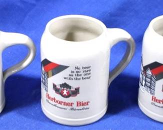 7451 - 3pc Set of Herbomer Beer Urns 5.5" Tall

