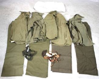 7717 - Lot of Military Uniforms & Bag
