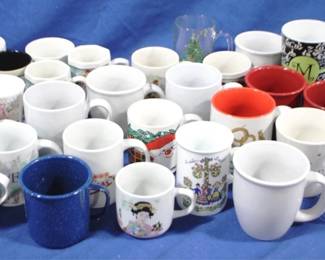 7695 - Lot of Assorted Coffee Mugs
