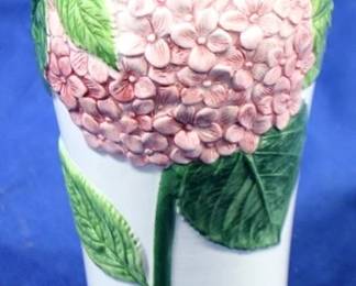 7527 - Italian Hand Painted Vase 10" Tall

