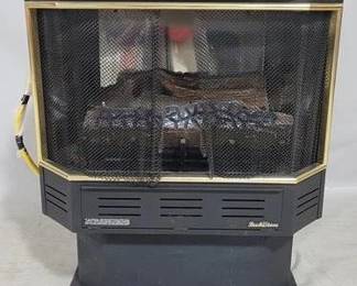 8021 - Buckstove gas fireplace with remote, paperwork 33.5 x 29 x 16
