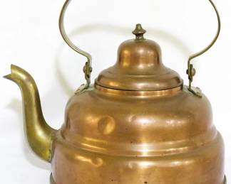 4203 - Vintage copper teapot, 10 x 8

