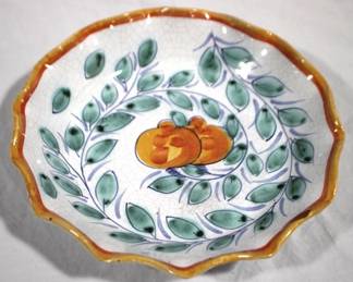 976 - Art Pottery Bowl - AS IS - chipped - 10.25" round
