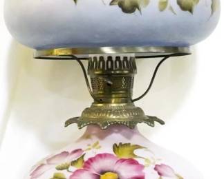 4154 - Hand painted Gone With the Wind 24" lamp
