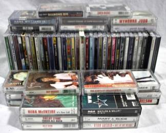 7539 - Lot of Assorted CDs & Cassettes
