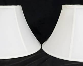 4266 - 2 Silk 11" tall lampshades
