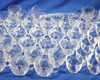7698 - Lot of Assorted Punch Cups & Plastic Ladle
