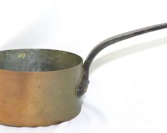 4243 - Copper pan, 3.5 x 7 w/ 8" handle
