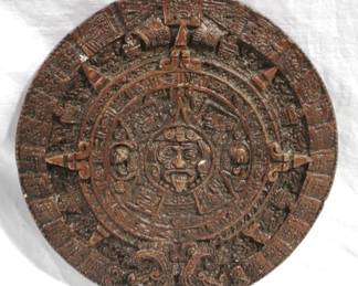 7661 - Aztec Pottery Wall Hanging - 11.5" round
