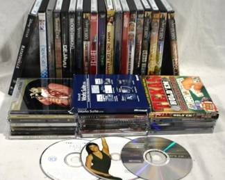 7406 - Lot of Assorted DVDs & CDs
