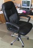 Black leather executive chair for your office - like new!