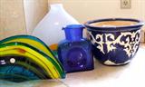 Various Art Glass items from Fenton, Imported Italian pieces, Mureno and other signature pieces!!!