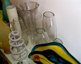 Various Art Glass items from Fenton, Imported Italian pieces, Mureno and other signature pieces!!!