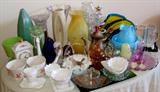 Various Art Glass items from Fenton, Imported Italian pieces, Mureno and other signature pieces!!!