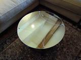 Art Deco Mirrored Martini Glass Round Mirrored Table - ASKING $850 or best offer