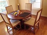 Table (Round with Pedestal Base) with 4 Chairs - ASKING $750 or best offer