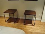 (3) Iron / Walnut tables (3 total) Sells on Melrose for $1900 each! - ASKING $150 each or best offer
