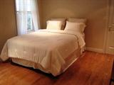 Almost NEW (used as a guest room) Bed/Frame and Mattresses, Bedding - ASKING $650 each or best offer