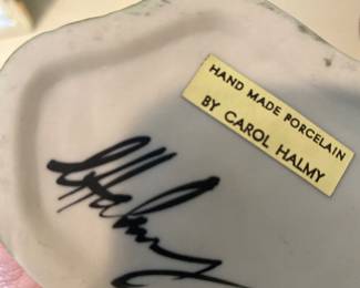 SIGNED CAROL HALMY PORCELAIN 