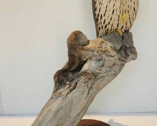 Robert Ptashnik “Peregrine Falcon” wood carving