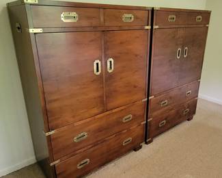 PAIR OF WARDROBES BY WEST MICHIGAN FURNITURE