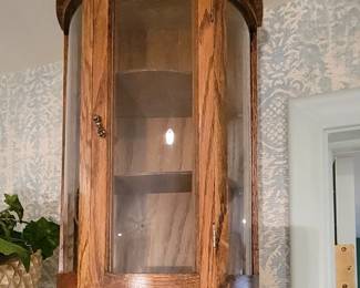 MINIATURE CURVED GLASS CABINET