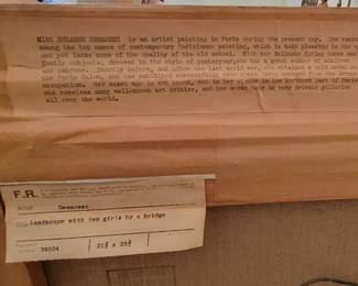 ORIGINAL OIL ON CANVAS BY FRENCH ARTIST SUZANNE DEMAREST