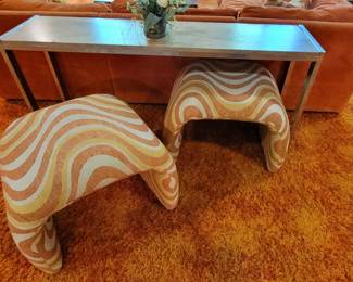 VINTAGE STOOLS ATTRIBUTED TO SELIG
