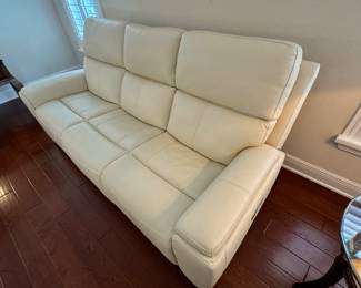 ELECTRIC RECLINING SOFA BOUGHT AT BABBETTES LESS THAN A YEAR AGO. $1400