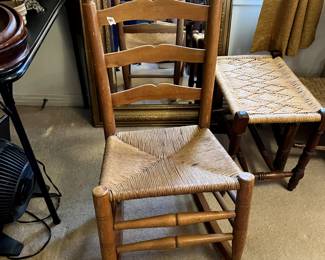 #40 Sewing rocker with rushing seat $35.00