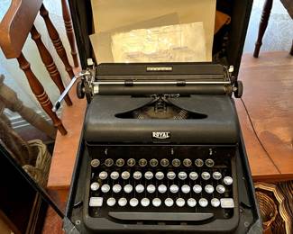 #81 Royal typewriter in a case $20.00