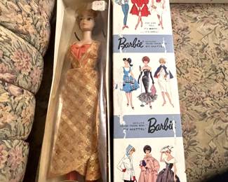 #107 1962 Dinner at Eight Barbie, NRFB $200.00
