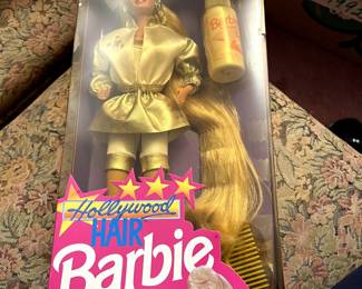 #123 Hollywood Hair Barbie NRFB $75.00