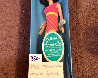 #261 Francie 1965 Twist-n-Turn #1170 $350.00