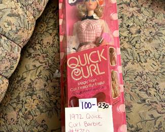 #230 1972 Quick Curl Barbie, #4220, NRFB $100.00