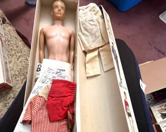 #106 1961 Ken Naval Uniform, as is mark on nose $80.00