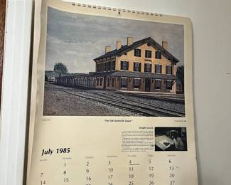 #80 1985 calendar with different local artists $25.00