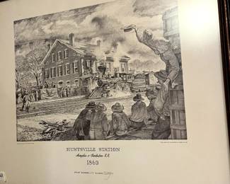 #41 Huntsville Station Print 100 by CE Monroe $120.00