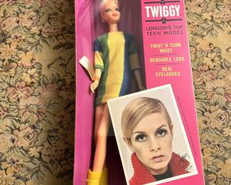 #146 Twiggy, NRFB as is plastic on box is torn $320.00