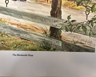 #15 Sallie B. Cobb print the blacksmith shop 178/1200 $30.00