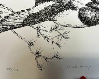 #8 4 Sallie B. Cobb duck prints 100/100 $160.00
#9 Sallie B. Cobb Great Scaup duck print 48/100 $45.00
#10 Sallie B. Cobb Wood duck print 48/100 $45.00