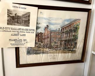 #55 Albert Hall, Old City Hall and McGee Hotel 100 of 500 as is, water damage $50.00